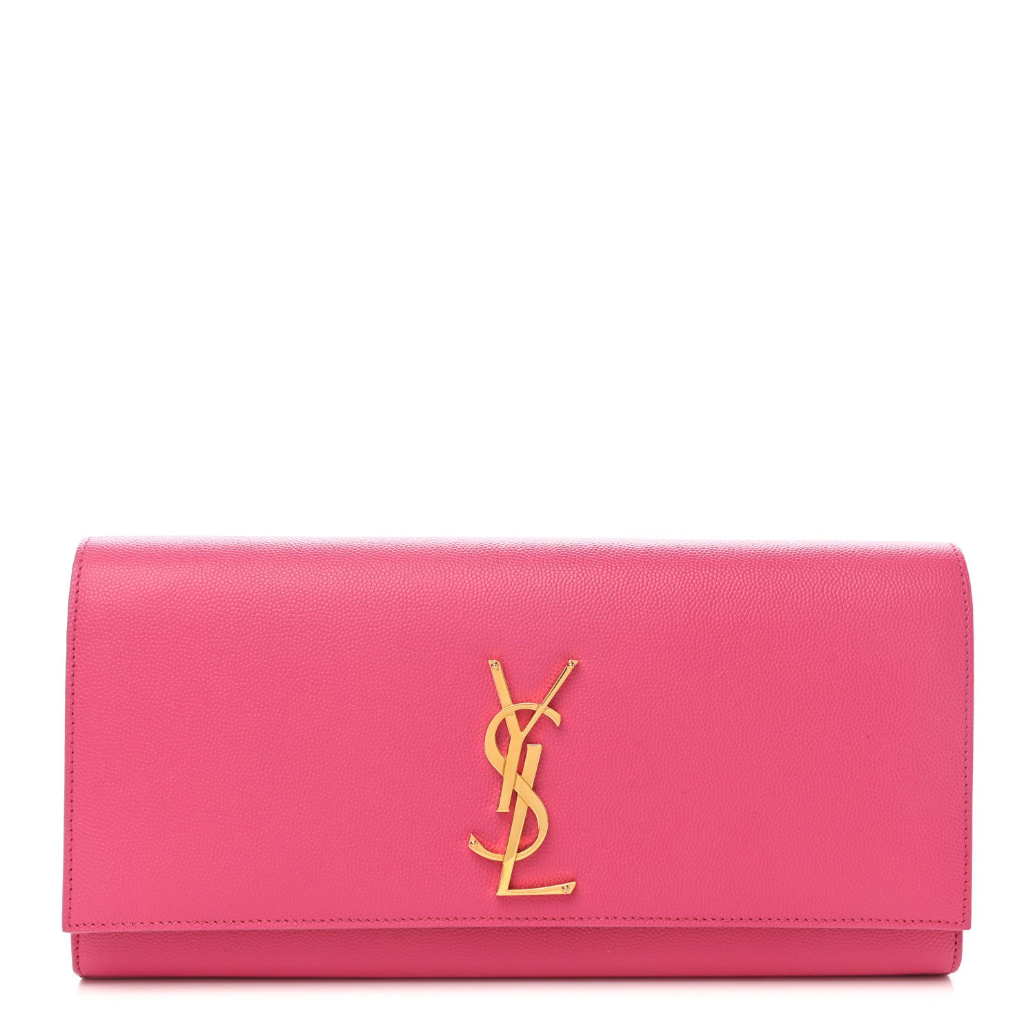 Saint Laurent Grain De Poudre Classic Monogram Cassandre Clutch Lipstick Fuchsia 1 of 7