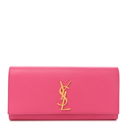 Saint Laurent Grain De Poudre Classic Monogram Cassandre Clutch Lipstick Fuchsia 1 of 7