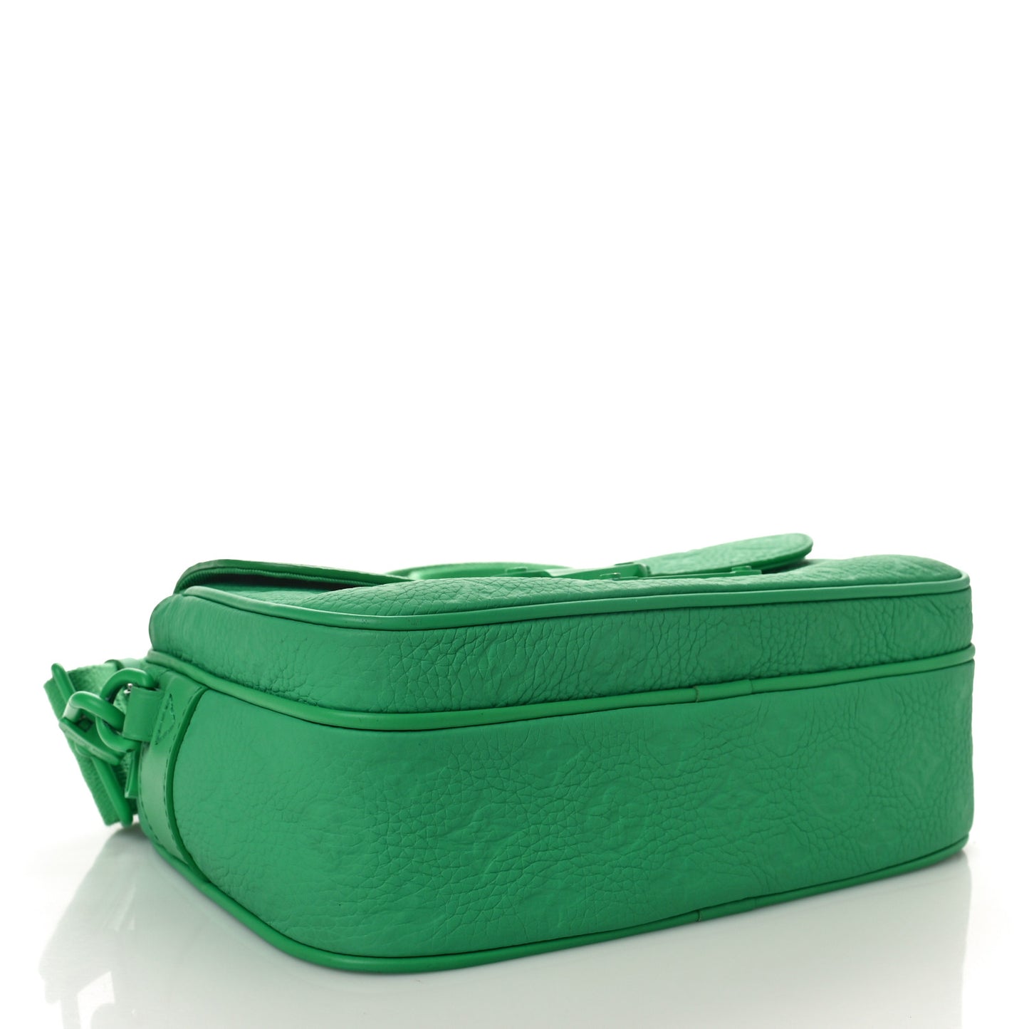 Taurillon Monogram S Lock Messenger Minty Green