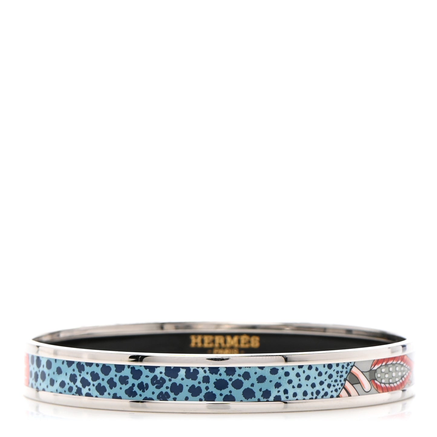 Enamel Printed Narrow La Marche de Savana Bracelet 65 Romantique