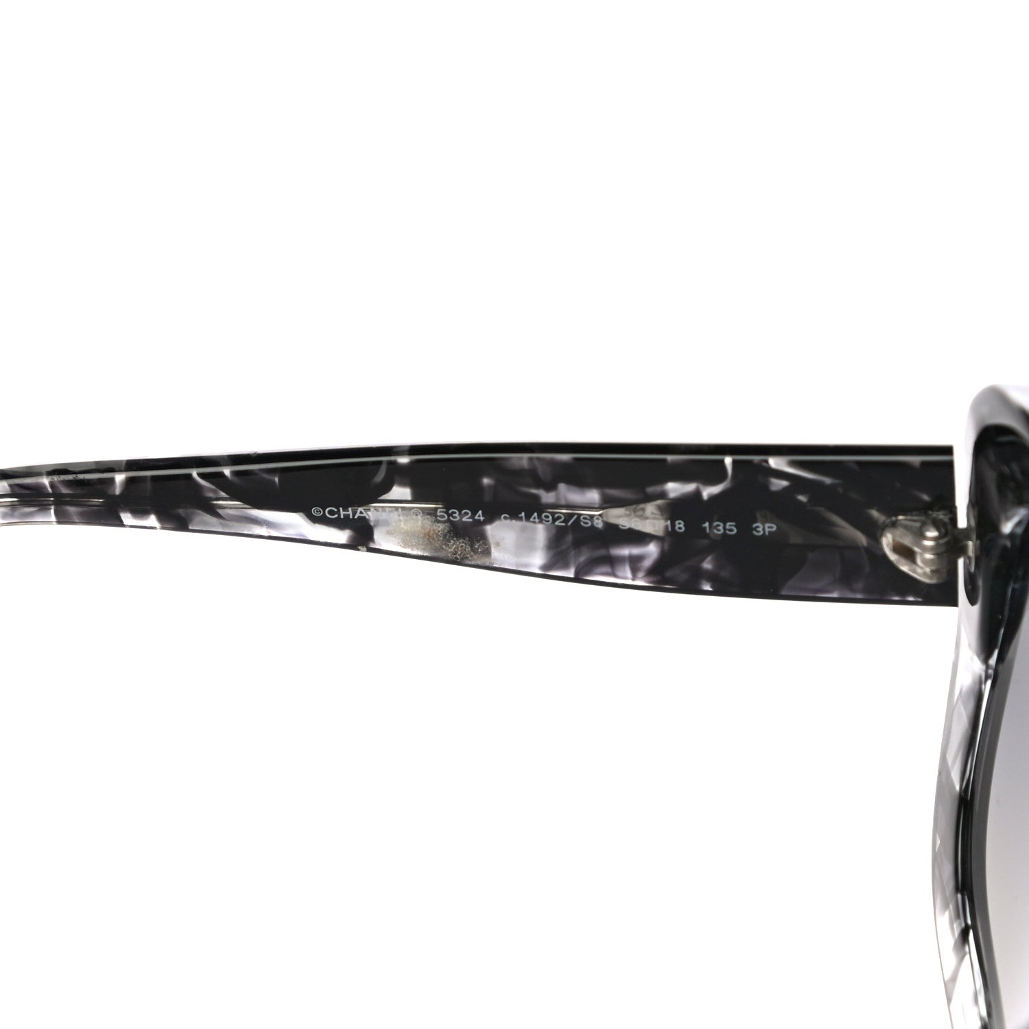 Chanel Acetate Square Plaid Frame Sunglasses 5324 Grey 6 of 7