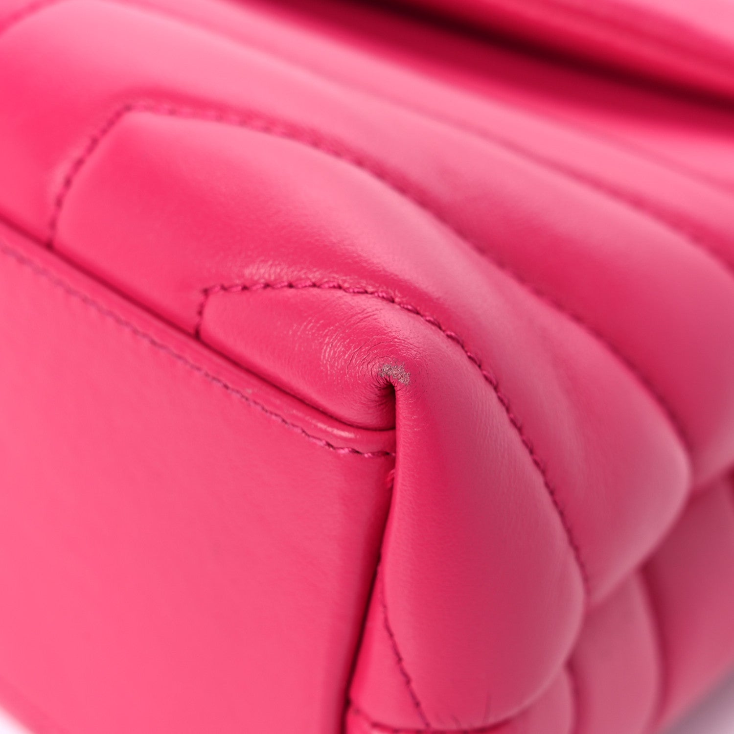 Saint Laurent Calfskin Y Quilted Monogram Small Loulou Chain Satchel Fresh Fuchsia 13 of 13