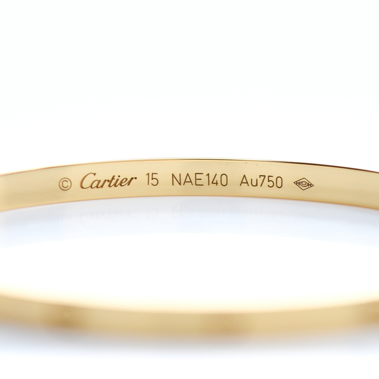 Cartier 18K Yellow Gold Small LOVE Bracelet 15 4 of 5