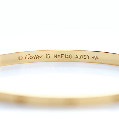 Cartier 18K Yellow Gold Small LOVE Bracelet 15 4 of 5