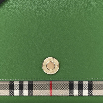 Burberry Grainy Calfskin Vintage Check Note Crossbody Bag Ivy Green 8 of 11