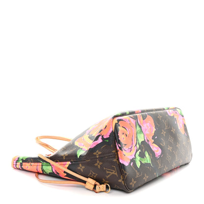 Louis Vuitton Monogram Roses Neverfull MM 4 of 10