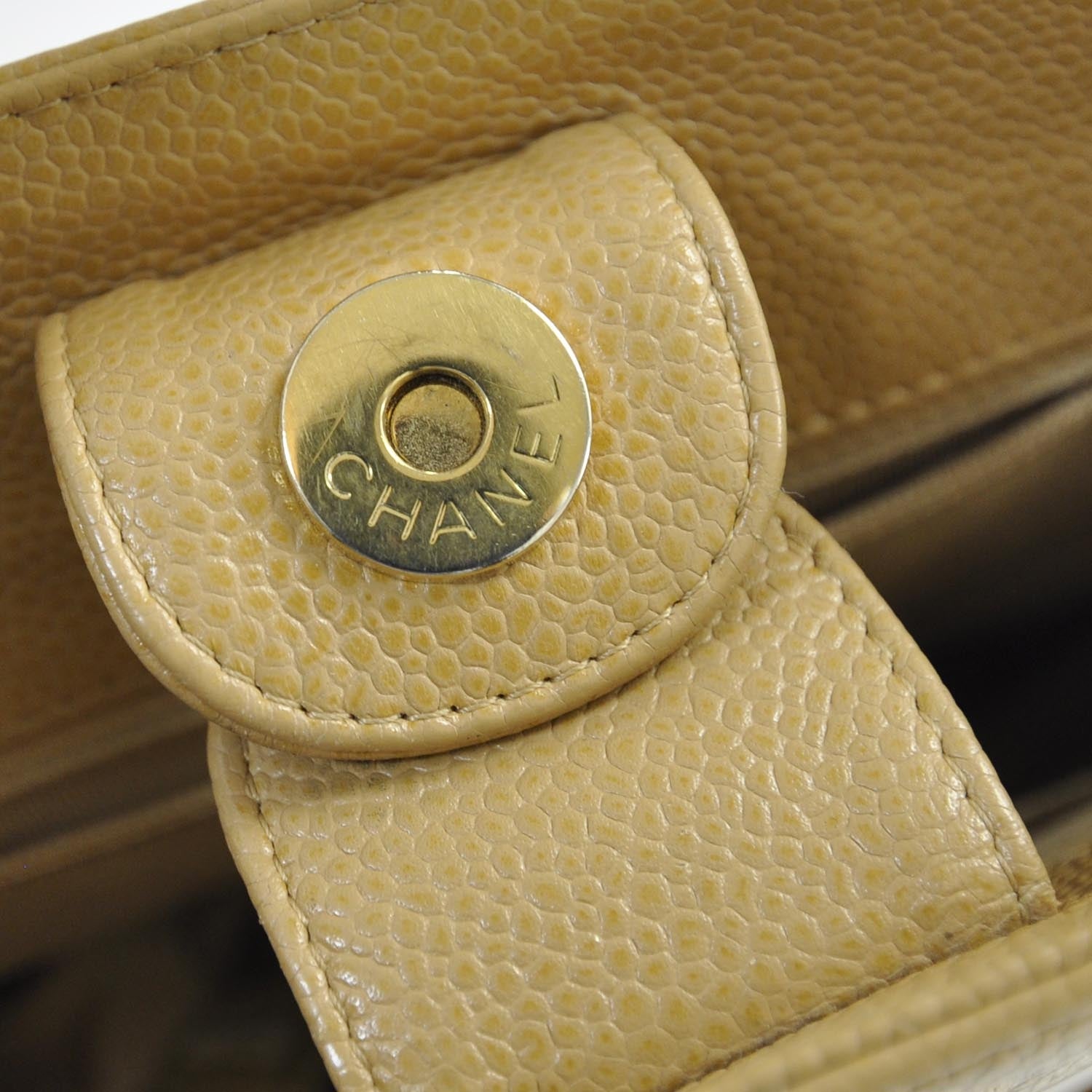 Chanel Caviar Petit Shopping Tote PST Beige 9 of 9