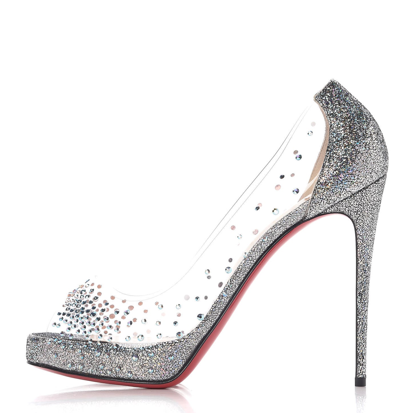 PVC Very Strass 120 Pumps 39 Version Silver