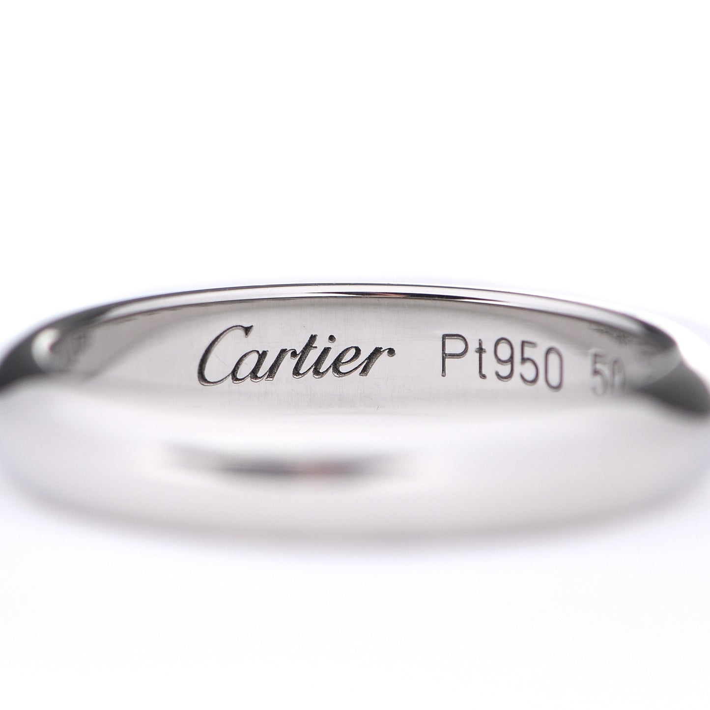 Platinum 4mm 1895 Wedding Band Ring 50 5.25