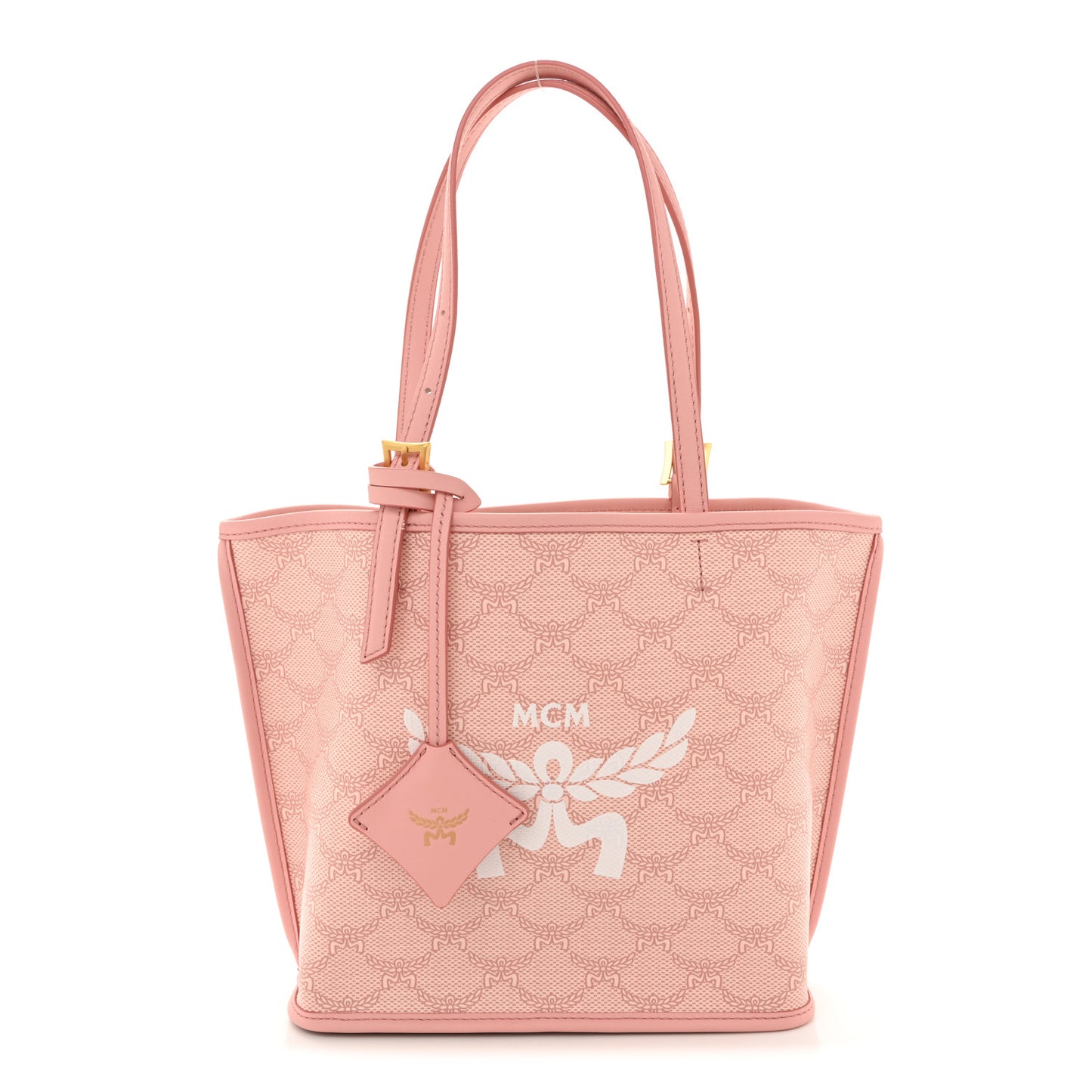 Lauretos Nappa MIni Himmel Shopper Tote Silver Pink