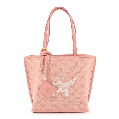 MCM Lauretos Nappa MIni Himmel Shopper Tote Silver Pink 1 of 11