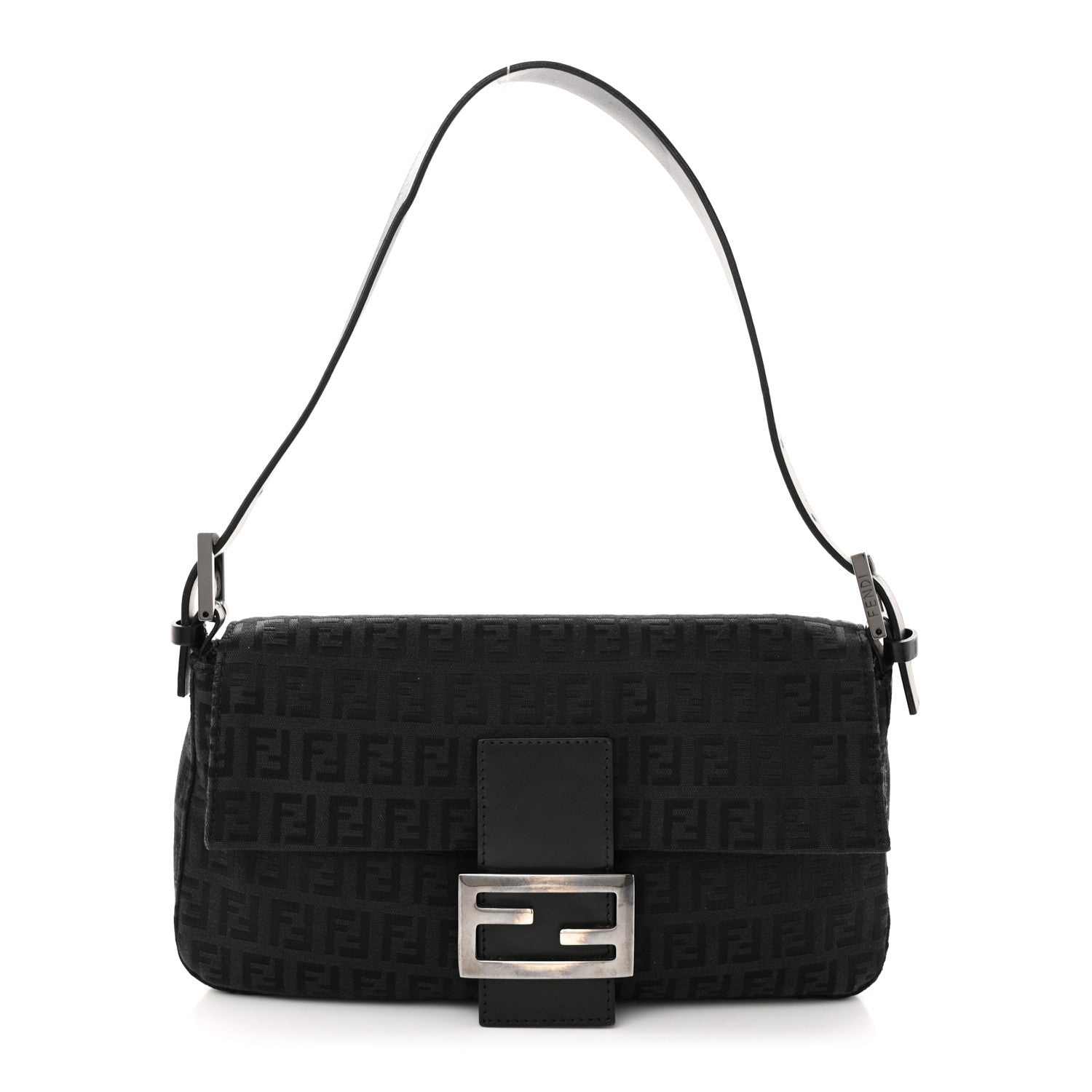 Fendi Zucchino Baguette Black 1 of 11
