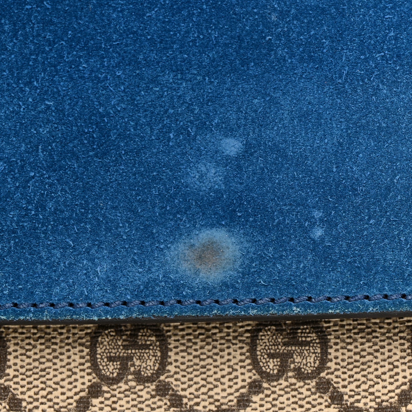 GG Supreme Monogram Medium Dionysus Shoulder Bag Blue