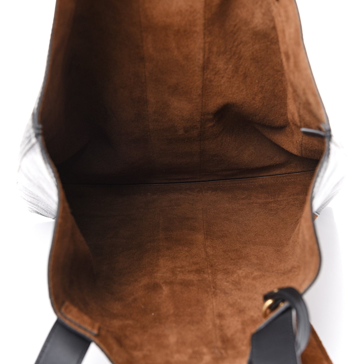 Suede Patent Web Large Ophidia Vertical Shopping Tote Nocciola Black