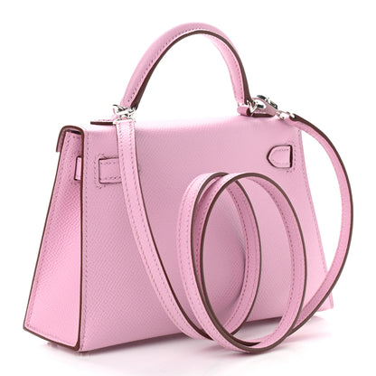 Hermes Epsom Mini Kelly Sellier 20 Mauve Sylvestre 3 of 11