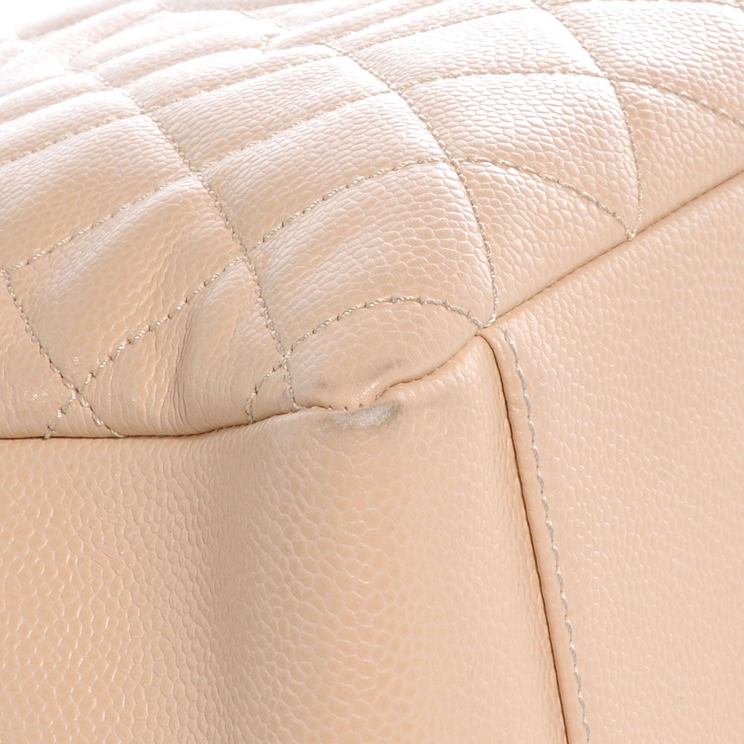 Chanel Caviar Quilted Grand Shopping Tote GST Beige 8 of 10