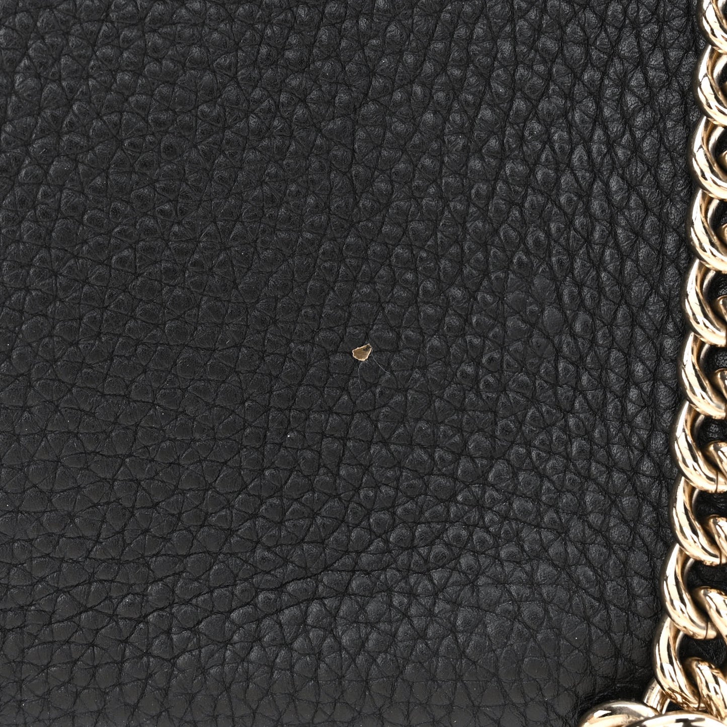 Pebbled Calfskin Medium Soho Flap Crossbody Black