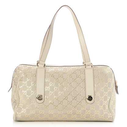 Gucci Guccissima Suede Charmy Boston Off White 1 of 7