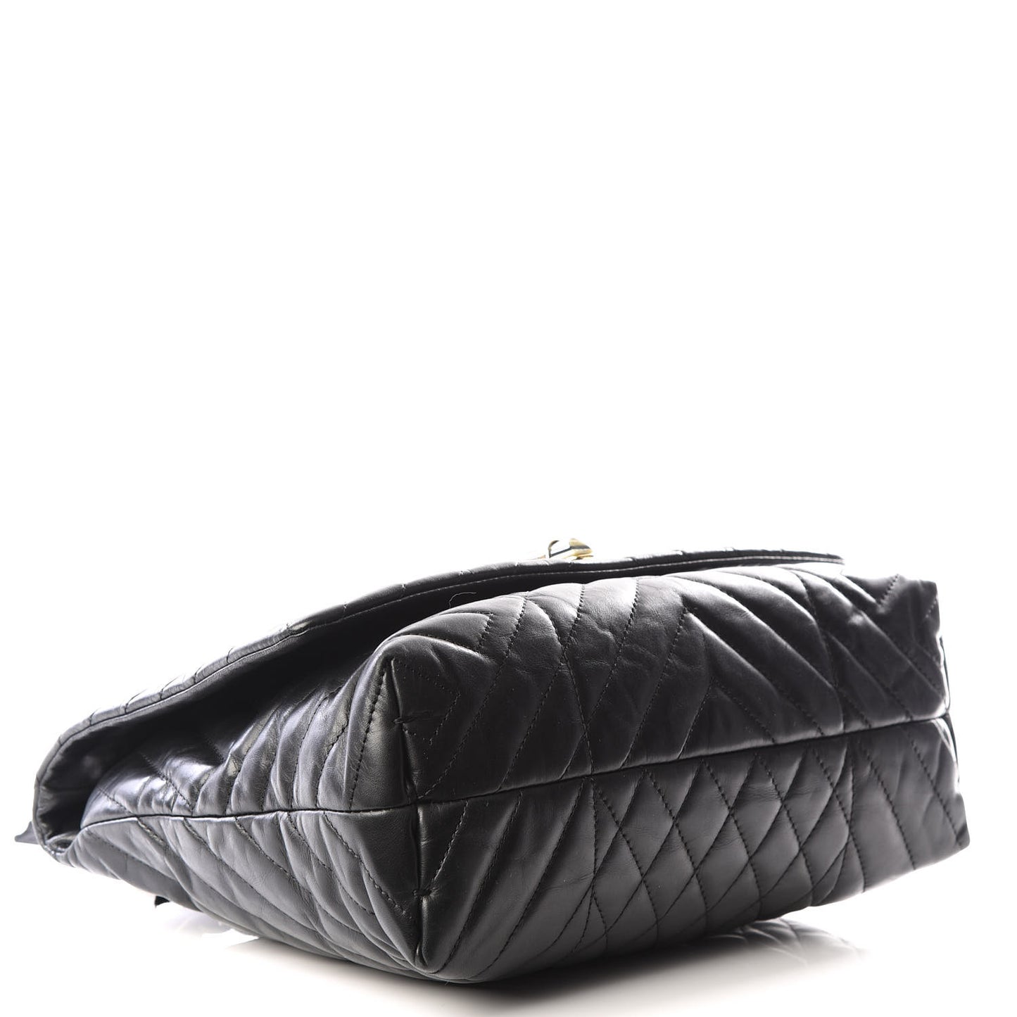 Lambskin Quilted Medium Happy Shoulder Bag Black