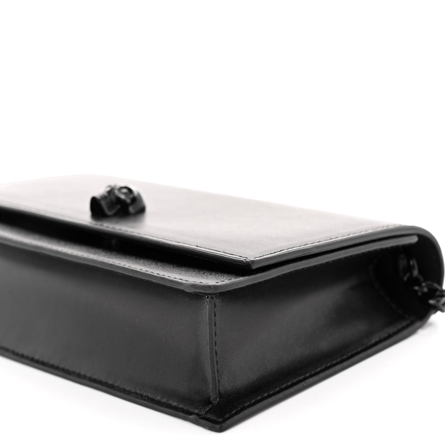 Calfskin Skull Small Crossbody Bag Black