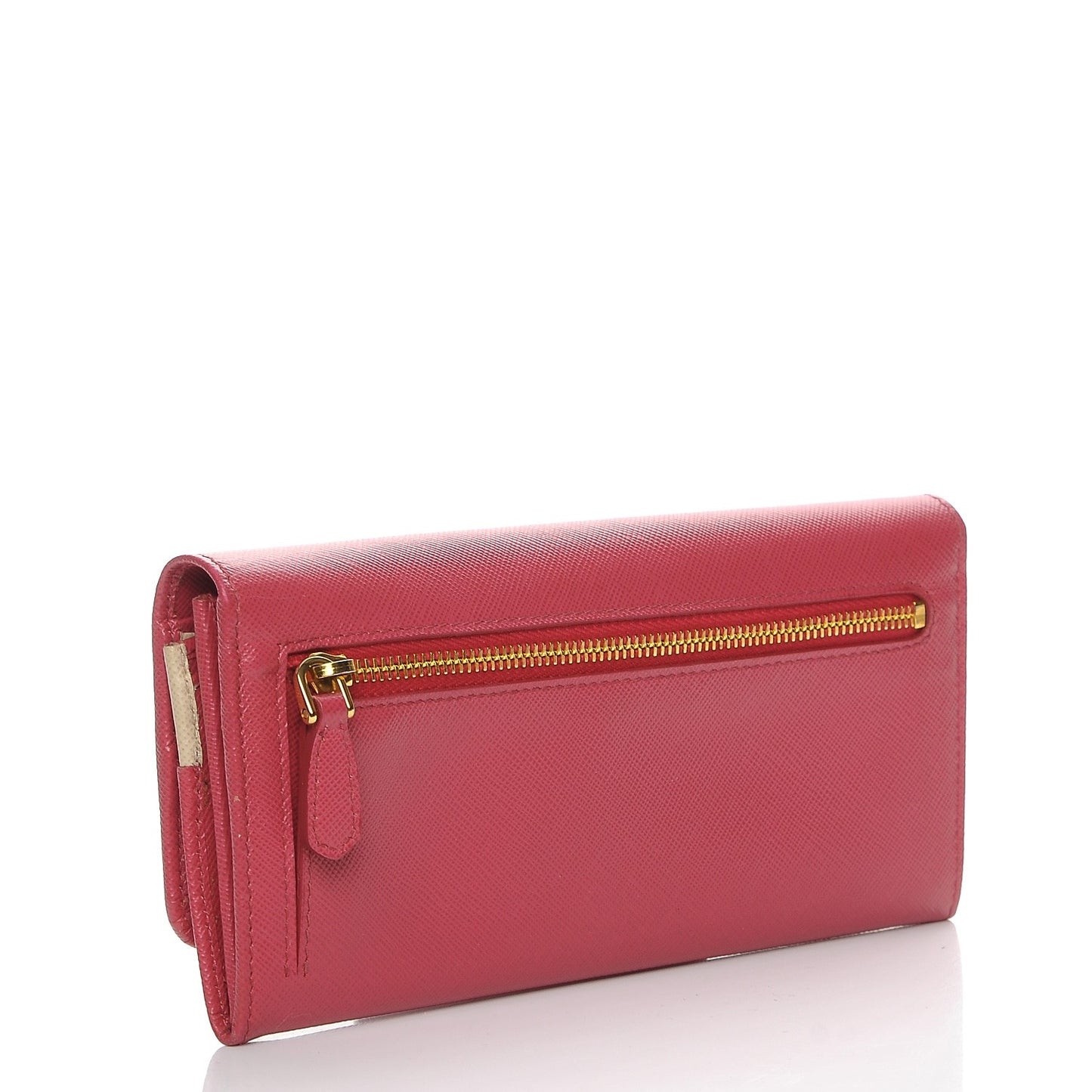 Saffiano Colour Continental Flap Wallet Peonia