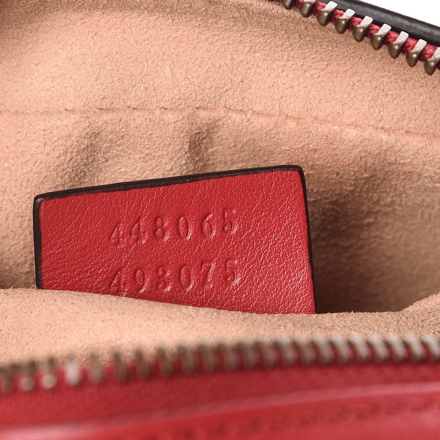 Calfskin Matelasse Mini GG Marmont Chain Shoulder Bag Hibiscus Red