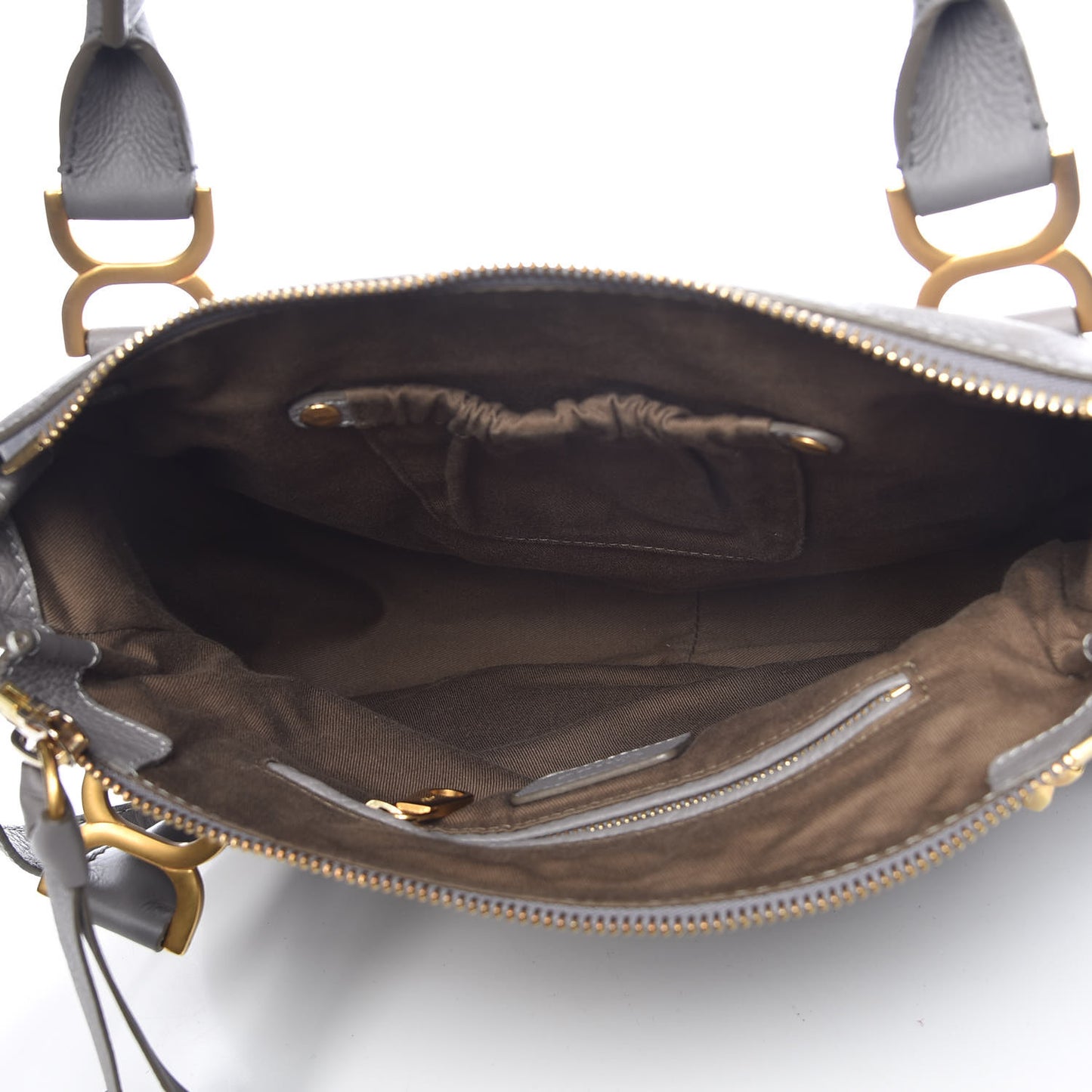 Calfskin Medium Marcie Satchel Cashmere Grey