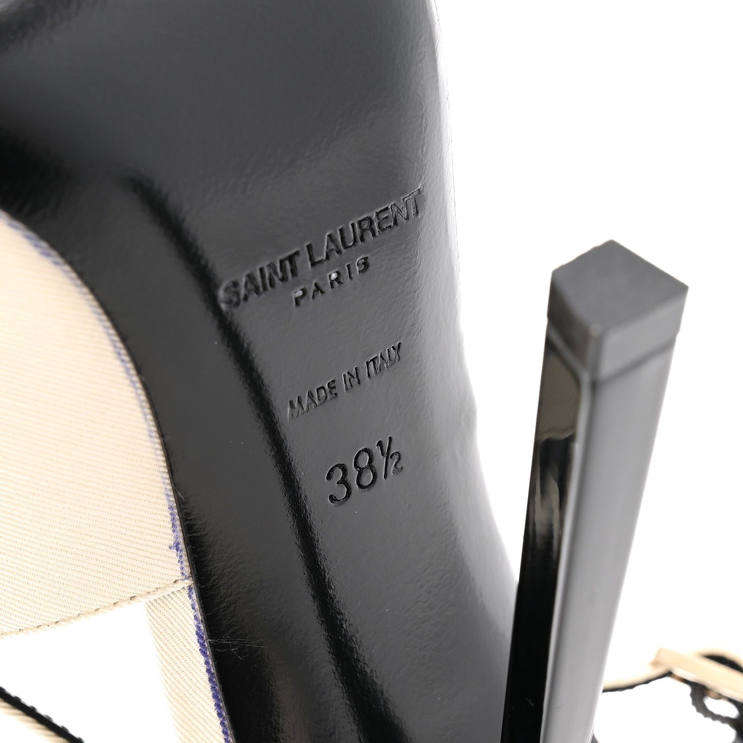 Satin Calfskin Ines Slingback Pumps 38.5 Ivory Black