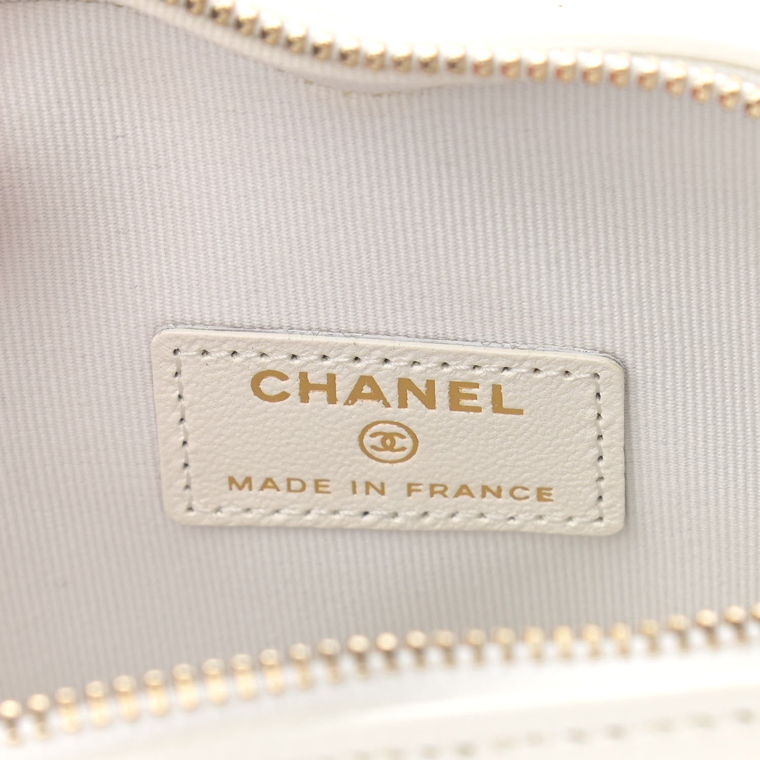 Chanel Lambskin Quilted CC In Love Heart Clutch With Chain White 7 of 11