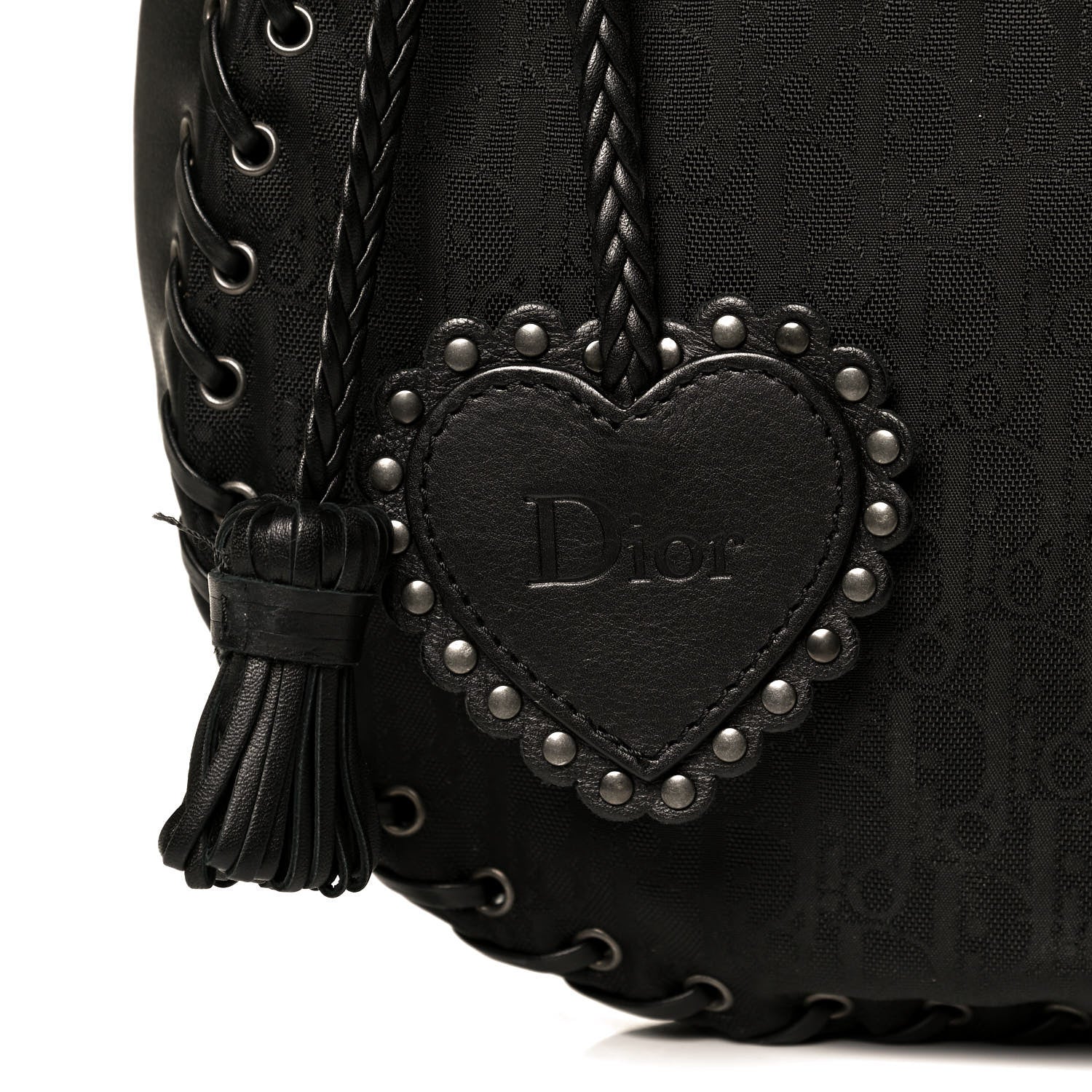 Christian Dior Monogram Ethnic Hobo Black 7 of 12
