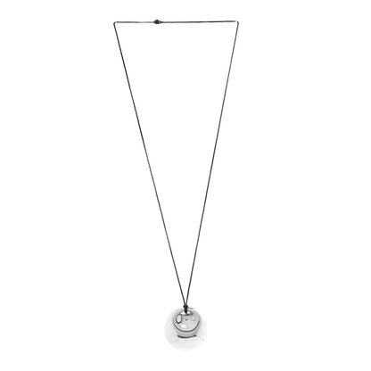 Tiffany Sterling Silver Elsa Peretti Round Disc Pendant Cord Necklace 3 of 6