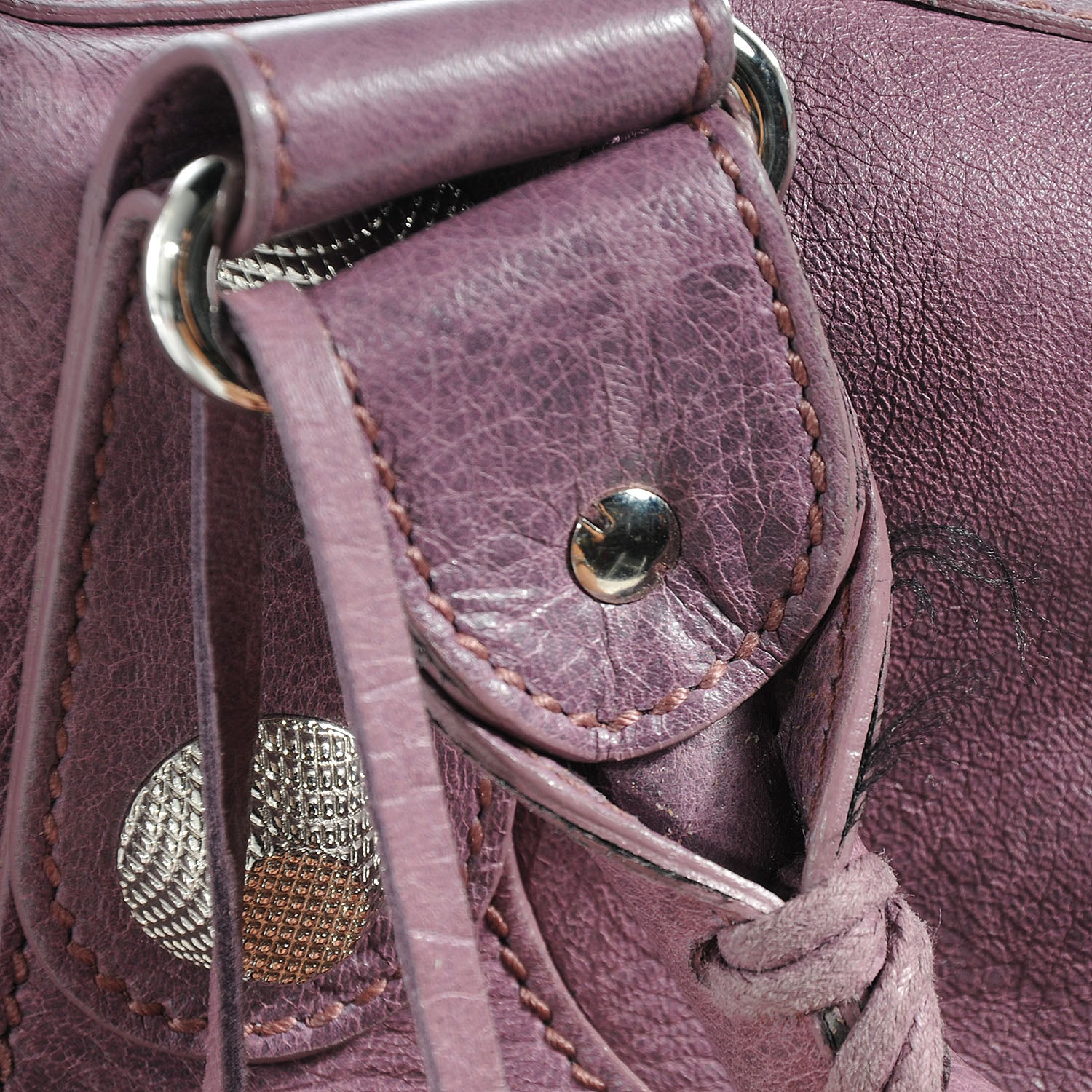 Balenciaga Agneau Giant 21 Silver Hardware Weekender Murier 8 of 14