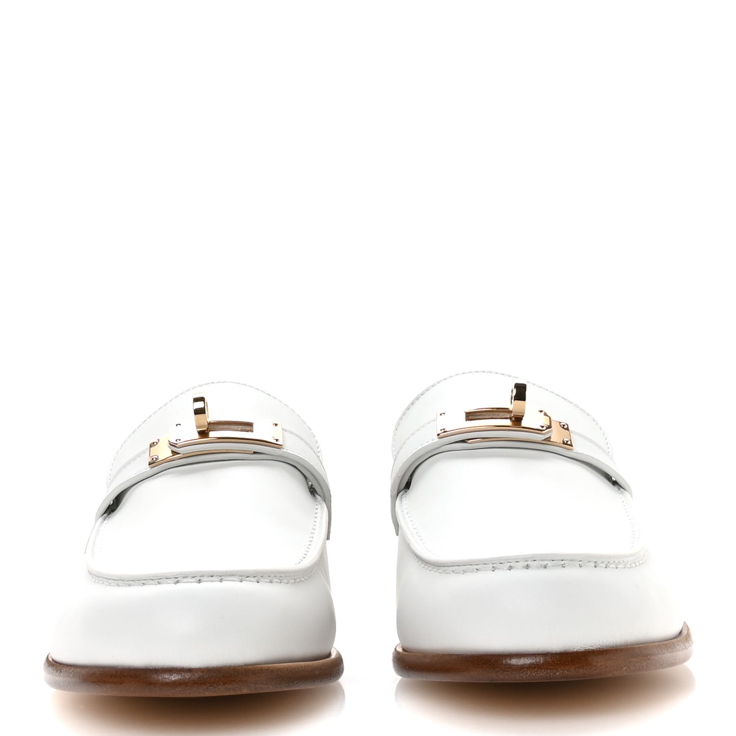 Calfskin Womens Destin Loafer 38 White
