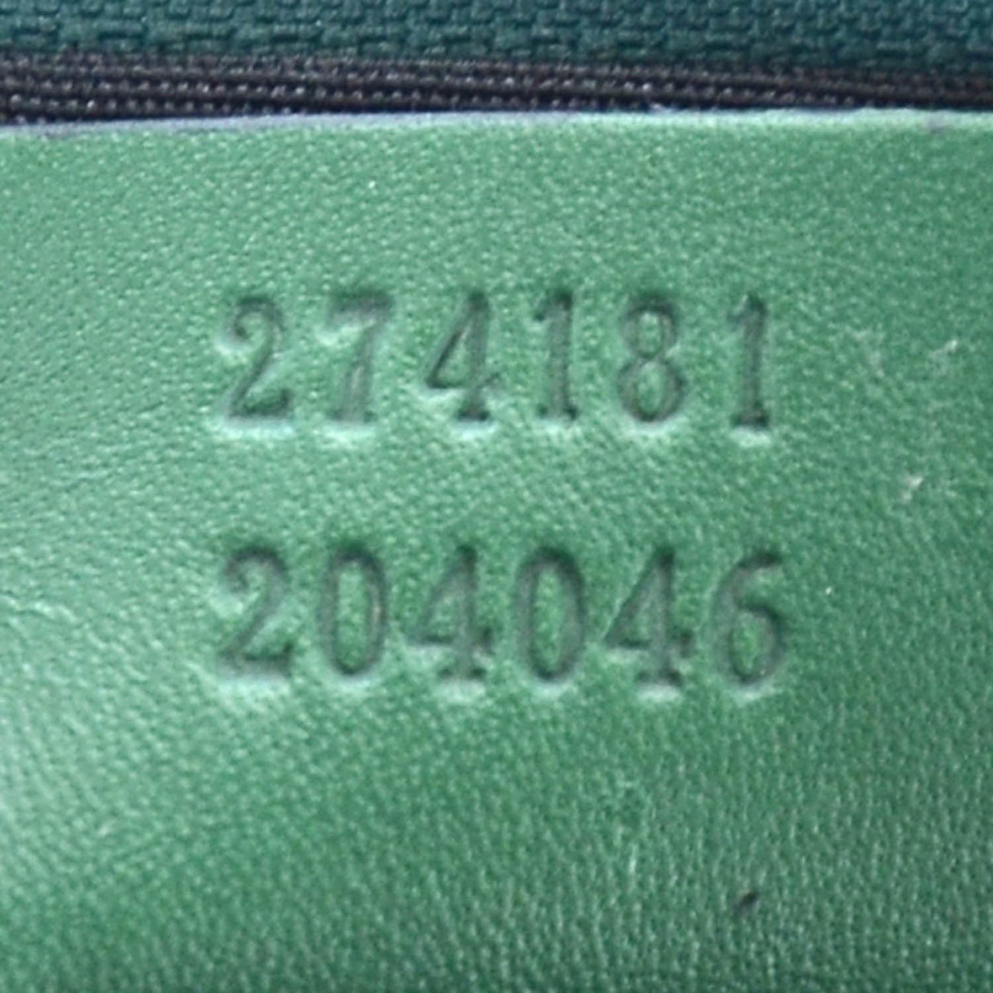 Guccissima Wristlet Green