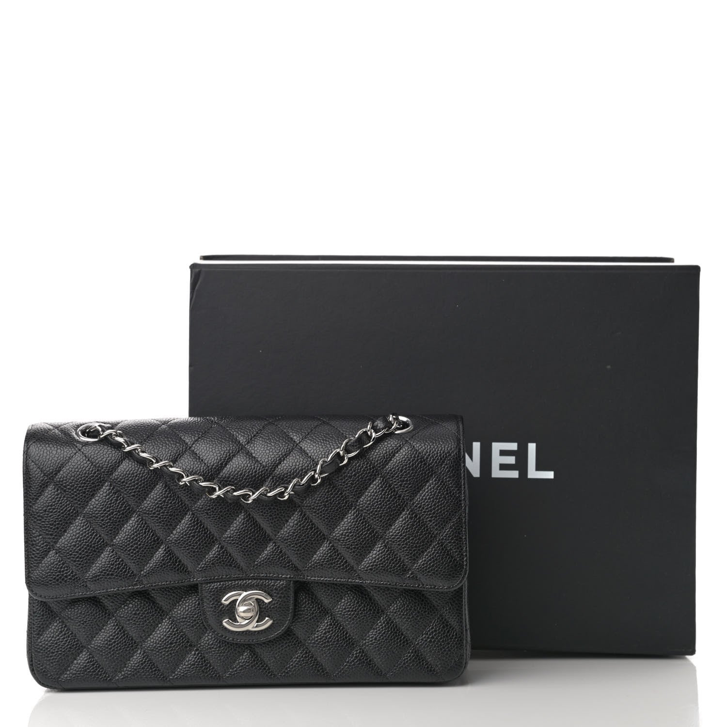 Chanel Caviar Quilted Medium Double Flap Black 11 of 11
