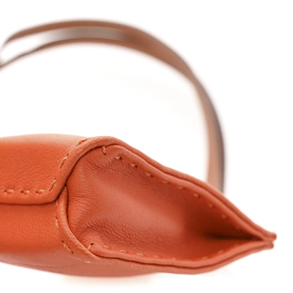 Hermes Milo Lambskin Swift Shopping Bag Charm Feu Gold 7 of 7