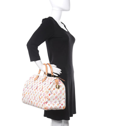 Louis Vuitton Watercolor Aquarelle Speedy 35 White 2 of 10
