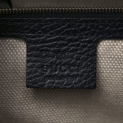 Gucci Dollar Calfskin Medium Soho Top Handle Satchel Black 5 of 10