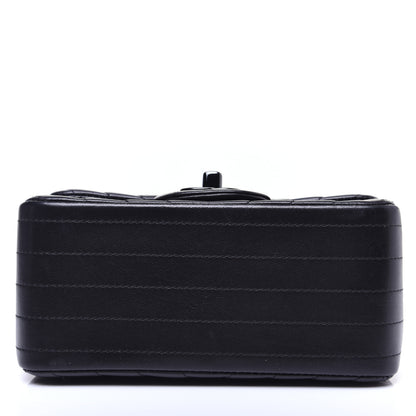 Chanel Lambskin Chevron Quilted Mini Square Flap So Black 10 of 13