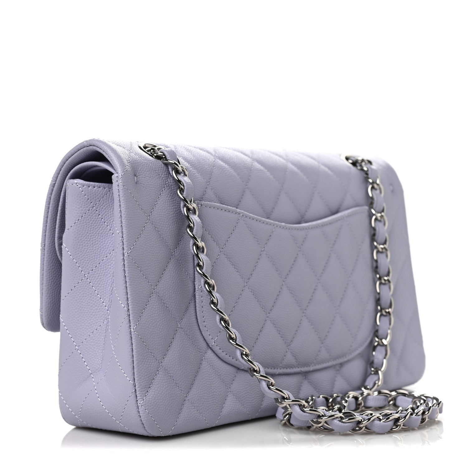 Chanel Caviar Quilted Medium Double Flap Light Purple 2 of 6