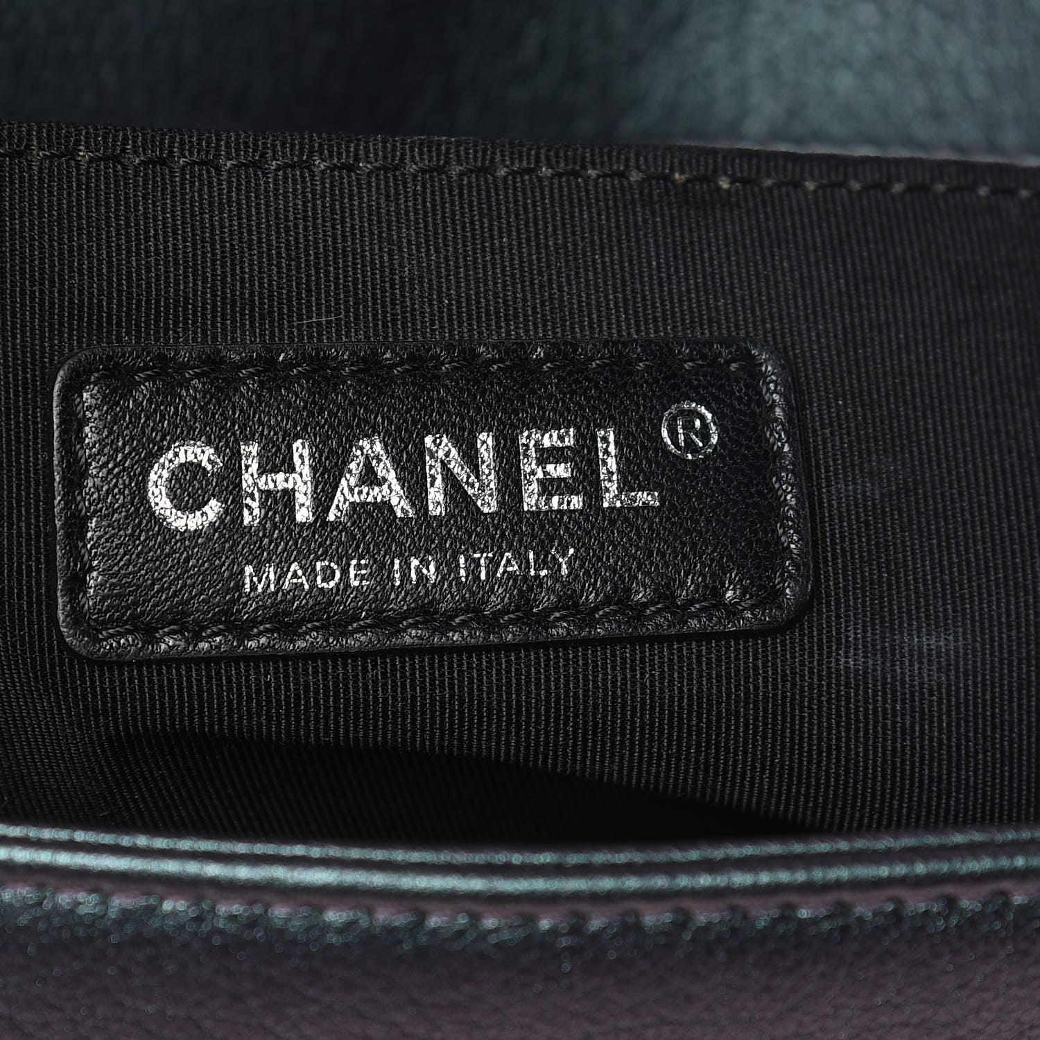 Chanel Iridescent Goatskin Quilted Medium Boy Flap Purple 6 of 9