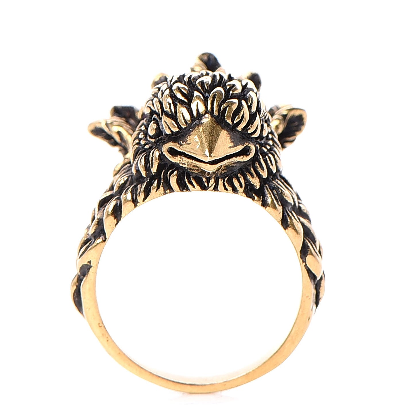 Metal Eagle Ring 7.5 Aged Gold