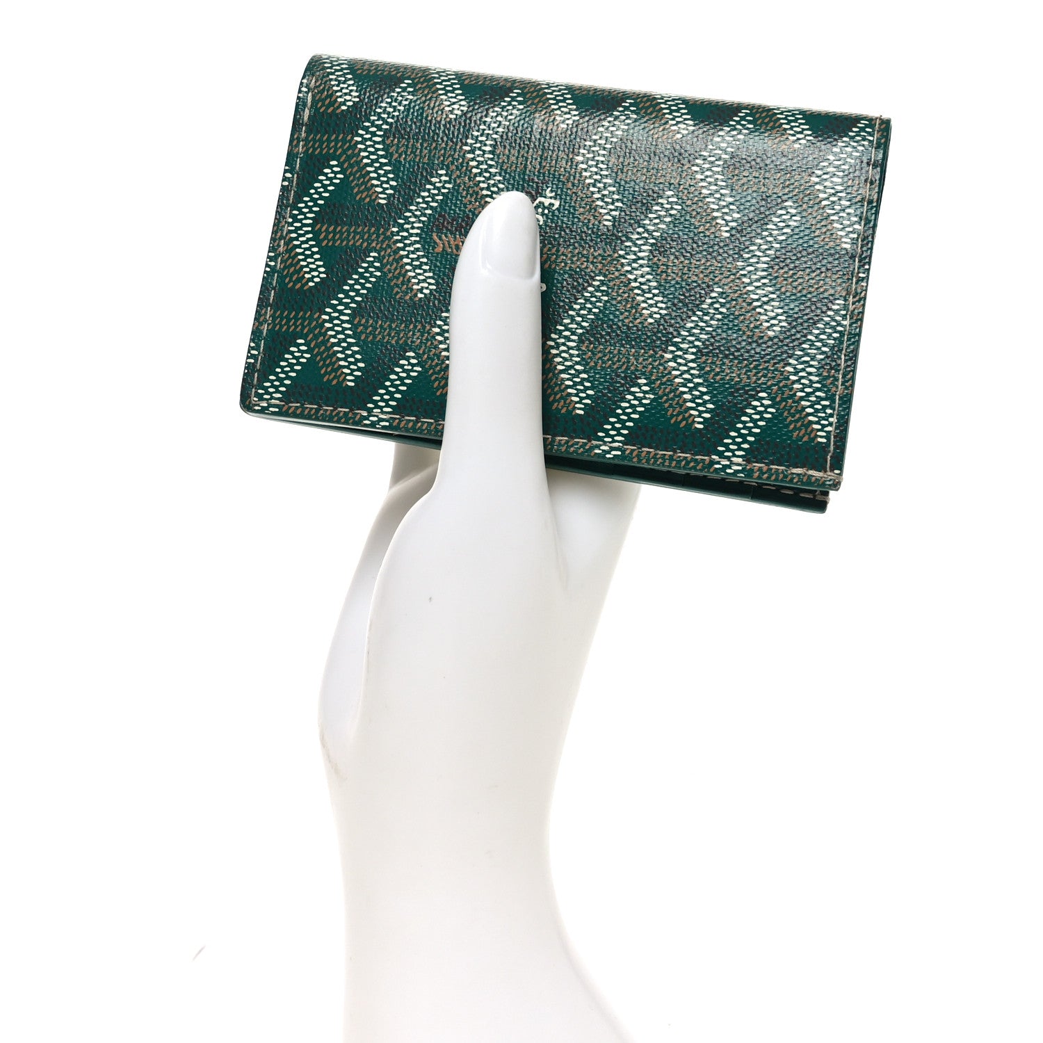 Goyard Goyardine Saint Pierre Card Holder Green 3 of 14