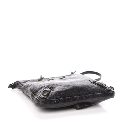 Balenciaga Agneau Classic Hardware Flat Crossbody Black 4 of 10