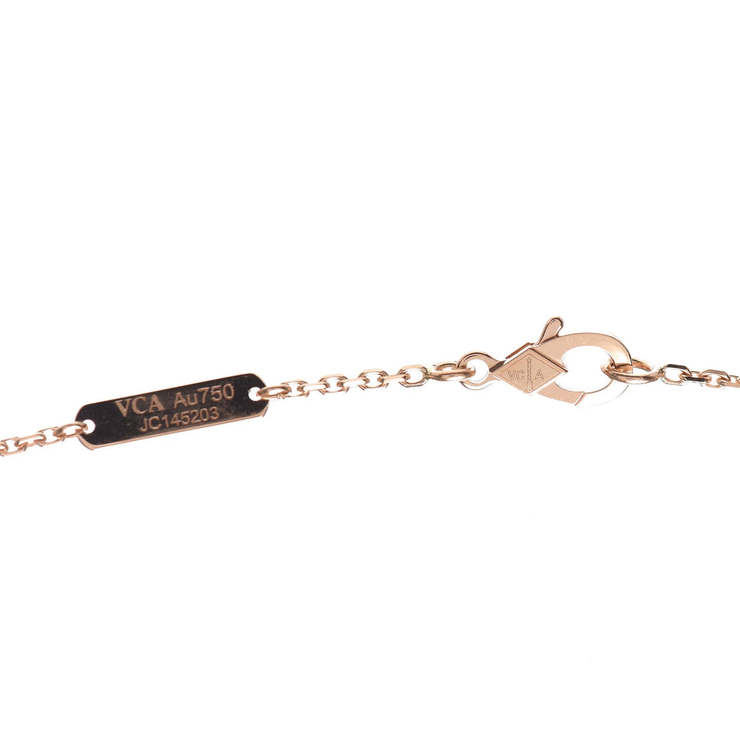 18K Rose Gold Mother of Pearl Magic Alhambra Pendant Necklace