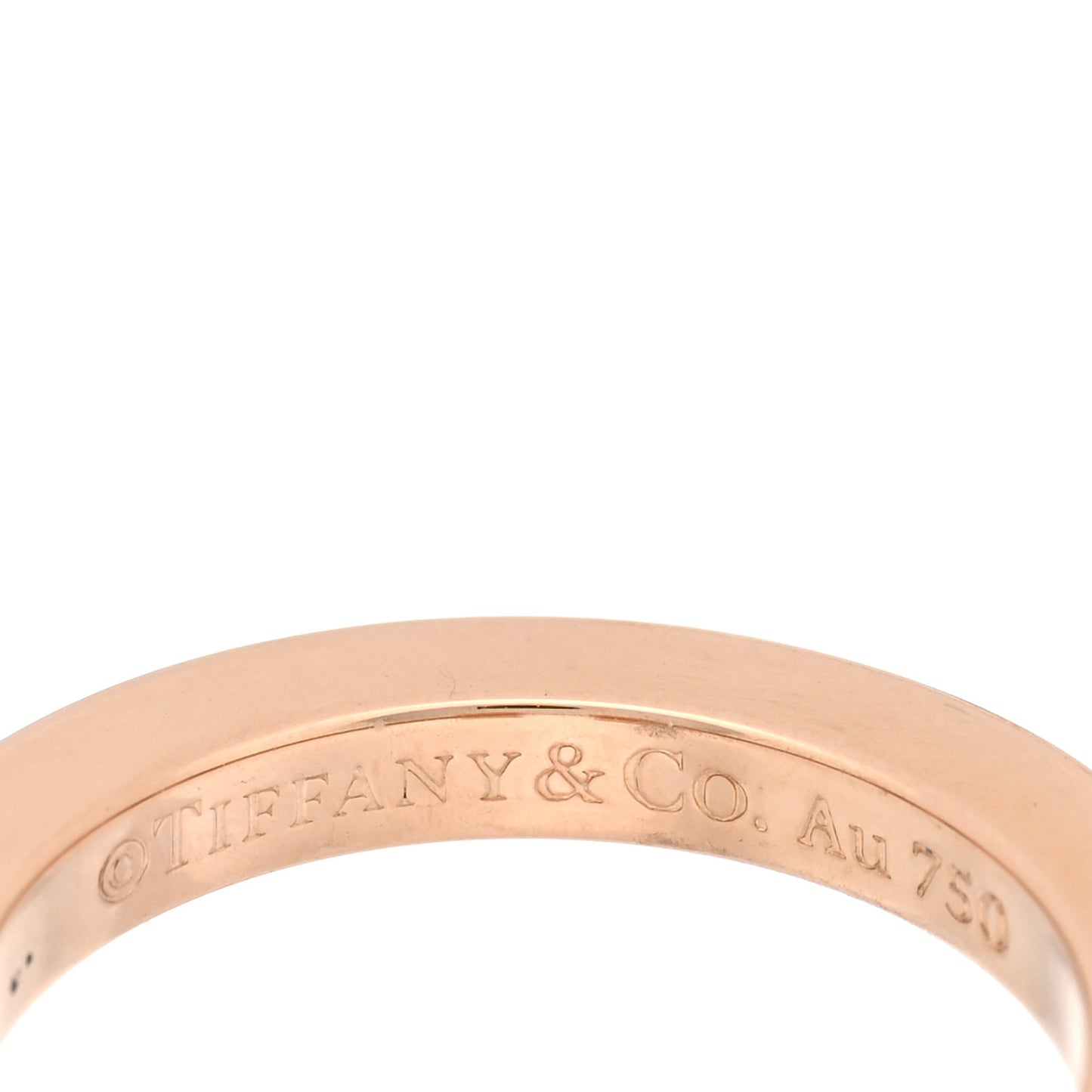 18K Rose Gold T Square Ring 49 5