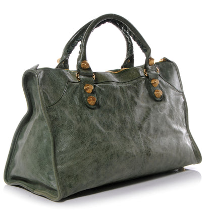 Balenciaga Agneau Giant 21 Gold Hardware Work Vert Thyme 3 of 8