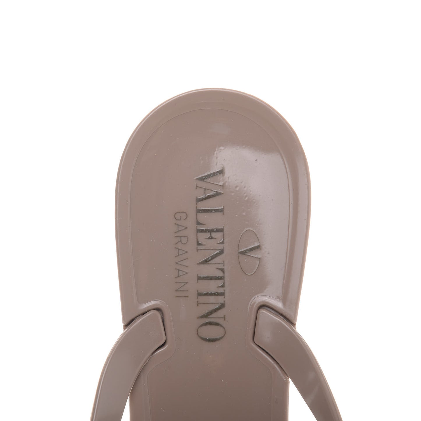 PVC Jelly Rockstud Bow Thong Sandals 38 Poudre