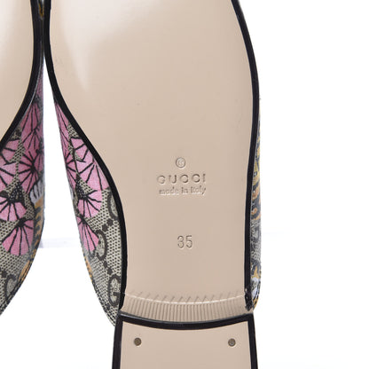Gucci GG Supreme Monogram Bengal Womens Princetown Slippers 35 Beige Crop Pink 6 of 8