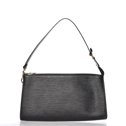 Louis Vuitton Epi Pochette Accessories 24 Black 1 of 7